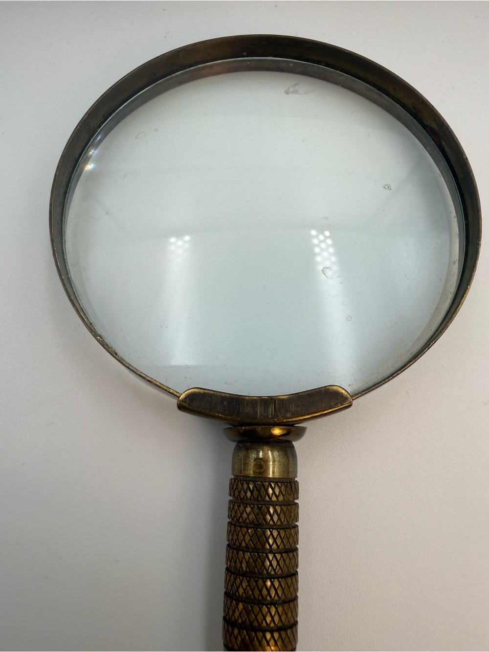 Vintage Two Tone Metal Magnifying Glass 6.5” - Picture 7 of 10